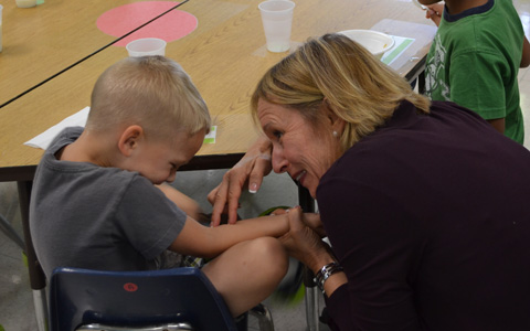 Ginny at the Hope Sound Early Childhood Learning Center